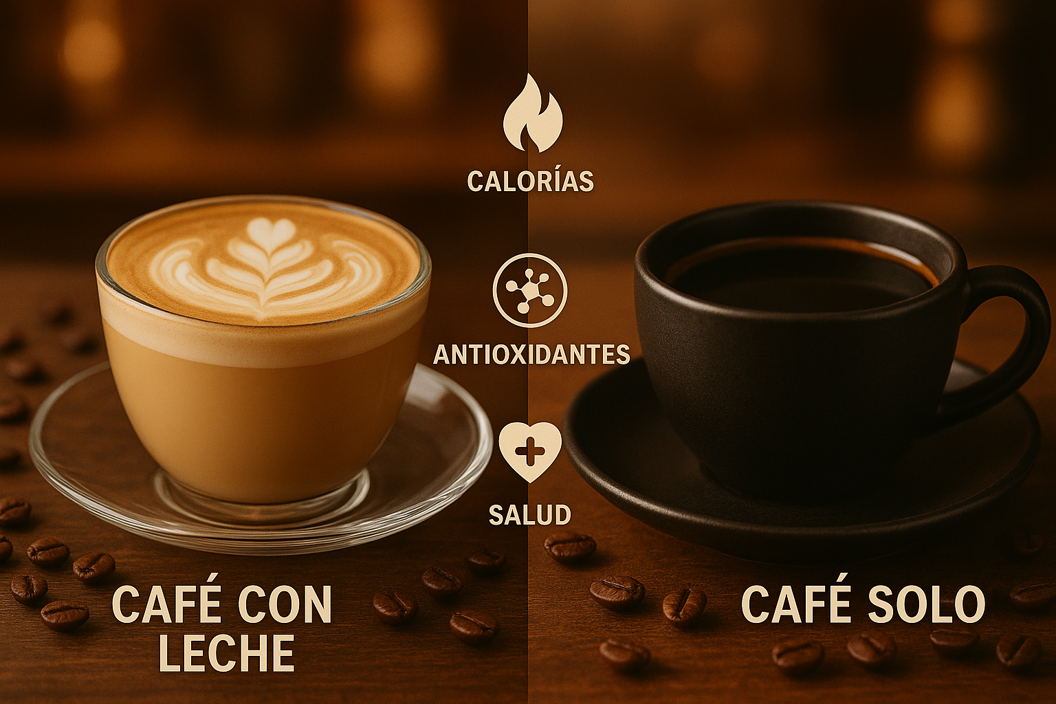 ☕ Café con leche vs café solo: ¿cuál es más saludable?